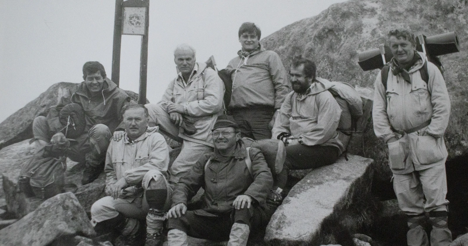 Bánovskí turisti na Ďumbieri v roku 1988.